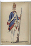 Vereenigde Provincien der Nederlanden. Grenadier der Hollandsche Guardes. 1750