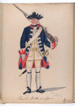 Vereenigde Provincien der Nederlanden. Fuselier der Hollandsche  Guardes. 1750