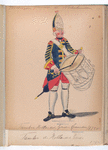 Vereenigde Provincien der Nederlanden. Tambor, Hollandsche Guardes. 1750