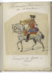 Vereenigde Provincien der Nederlanden. Trompetter der gardes te Paard. 1750