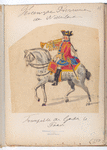 Vereenigde Provincien der Nederlanden. Trompetter der gardes te Paard. 1750