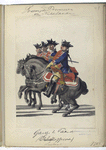 Vereenigde Provincien der Nederlanden. Guardes te Paard (Onderofficiers, Luitenant).  1752