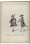 Vereenigde Provincien der Nederlanden. [Hoboïsts?] de Zwitserse Guardes. 1752