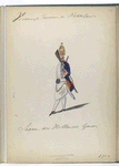 Vereenigde Provincien der Nederlanden. Sapeur der Hollandsch Guardes. 1752