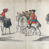Guardes te Paard [Trommelslager en Trompetters]. 1752