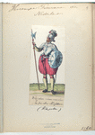 Belga militum tribunus ornatu militare [Vereenigde Provincien der Nederlanden, infanterie kufman [?] (kapiten), 1580]