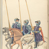 Cavaliers francais qui ont assiste à la camisade du Duc d'Alenon contre Anvers le 17 janvier 1583