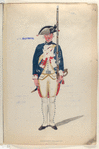 Infanterie Regiment d'Envie. R. no. 4.  1753