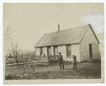 An Indian Farm House on the Crow Reservation, Montana.