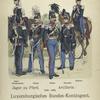 Luxemburg.  Jäger zu Pferd, Artillerie, 1841-1847. Luxemburgisches Bundes-Kontingent