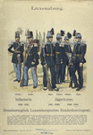 Luxemburg. Infanterie, 1841-1847; Jägerkorps, 1847-1860, 1860-1867.  Grossheroglich Luxemburgisches Bundeskontingent