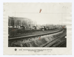 Baltimore & Ohio electric locomotive hauling the first train under electric power, 1893.