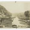 Barges on the Alabama River.