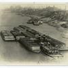 Mississippi towboat Natchez with barges.