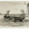 Milk truck with glass-lined truck.