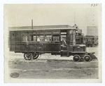 Motor Bus used on Railway Tracks, Texas City, Texas.