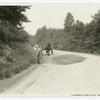 Patrolman repairing a gravel road in Maryland.