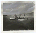 Wright Brothers gliding at Kitty Hawk, N.C.