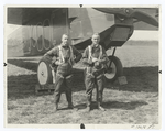 Lieutenants Macreasy and Kelly before their Airplane, 1923 Transcontinental Flight.