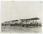 Around-the-world flight airplanes at Rockwell field, San Diego, California.