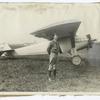 Charles A. Lindbergh and the Spirit of St. Louis.