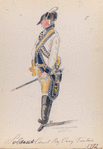 Soldaat Cavalerie Reg. Oranje Friesland. 1772