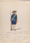 Een Constapel of Canonnier ten tijde van der Generaal Majoor en Chef der Artillerie Infanterie Martfeld. [.] 1774