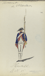 Infanterie regiment] Herzell [?] [Hirtzel?]. 1775