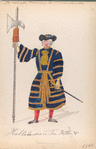 Hellebaardier van Prins Willem V. 1768