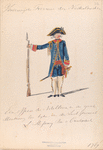 Een Officier de van Willem (in de groote monteering) ten tijde van den  Luitenant Generaal L. Stefany  Baron  van Creutznach. 1769