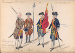  1770-1783: Schutter, Sergeant, Vaandeldrager, Kapitein.  1770