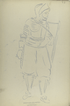 Soldier wearing armor