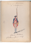 Gardes Holland (Hollandsche Guardes te veet). 1755