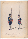 Regiment Zwitserse no. 1. Esscher [?]. 1756
