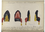 Grenadier mutsen van de Grenadier Corps der Hollandsche Gardes [...]. 1760