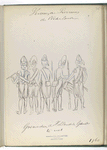 Grenadiers de Hollandsche Gardes te veet. 1760