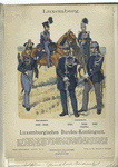 Luxemburg: Luxemburgisches Bundes-Kontingent.  Maréchaussée, 1832-1842; Gendarmerie, 1848, 1858 (Kapitän), 1867