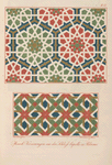 Mosaik-Verzierungen aus der Schloss Capelle zu Palermo