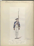 Regiment no. 14 Prins van Nassau-Usingen [?] uniform tot 1775