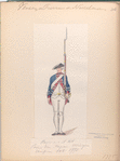 Regiment no. 14 Prins van Nassau-Usingen [?] uniform tot 1775