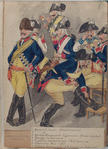 1, 2. Gardes te Paard (Wachtmeester); 3. Gardes Dragonders. Lijfescadron. (Wachtmeester); 4. Oranhe-Carabiniers; 5. Tuyll van Serooskerken (H.J. Baron van); 6. Stavenisse Pous (M);  7. Walsche Dragonders (J.C.O. graaf van Bylandt)