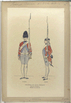 Soldiers of Scots Brigade Dundas's Regiment between 1775 and 1780 : Grenadier, Sentinel
