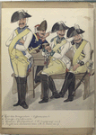 1. Gardes Dargonders (Lijfeskadron); 2. Oranje - Carabiniers; 3. Hessen - Philipsthal (W. Landgraaf van); 4.  Tuyll van Serooskerken (H.J. Baron van)