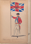 Vaandeldrager Infanterie regiment Dundas (Scots Brigade). 1782