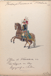 Officier ter Kurassiers van het Legioen van den Rijngraaf van Salm.  1782