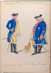 Generaal Douglas en Prins Louis  . 1784