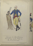 Georges de Montbrison, Lieutenant à la Légion de Maillebois. 1785