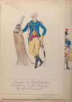 Georges de Montbrison, Lieutenant à la Légion de Maillebois. 1785