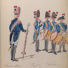 Tamboer-majoor, Pyper, Tamboers.  Amsterdamsche Burgerij. 1785