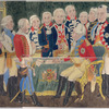 1. Prins Willem V (Gardes du Corps), 2. Erfprins (Hollandsche Gardes te voet), 3. Prins Frederik (Hollandsche Gardes te Paard), 4. Van Bylandt Dragonders, 5. Van Heeckeren Huzaren, 6. Hoeueft van Oyen Cavalerie, 7. Orange Friesland Cavalerie, 8. Timmerman